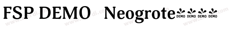 FSP DEMO   Neogrote字体转换